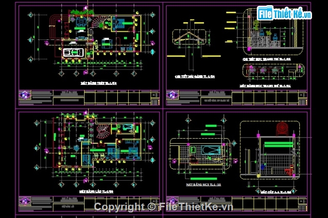 biệt thự 2 tầng 8x15m full kiến trúc,bản vẽ biệt thự 2 tầng 8x15m,biệt thự 2 tầng